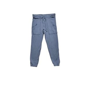 Frank & Eileen Eamon Jogger Sweatpant Womens Small Blue High Rise Relaxed USA